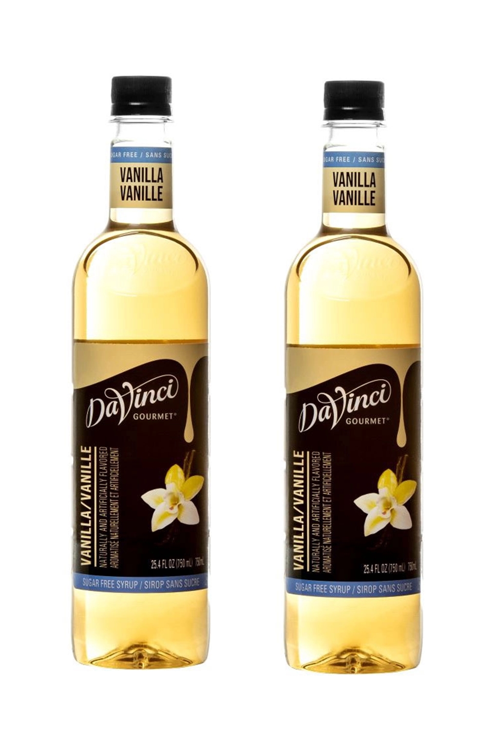 (image for) DaVinci Gourmet Sugar-Free Vanilla Beverage Syrup 750 ml - Click Image to Close